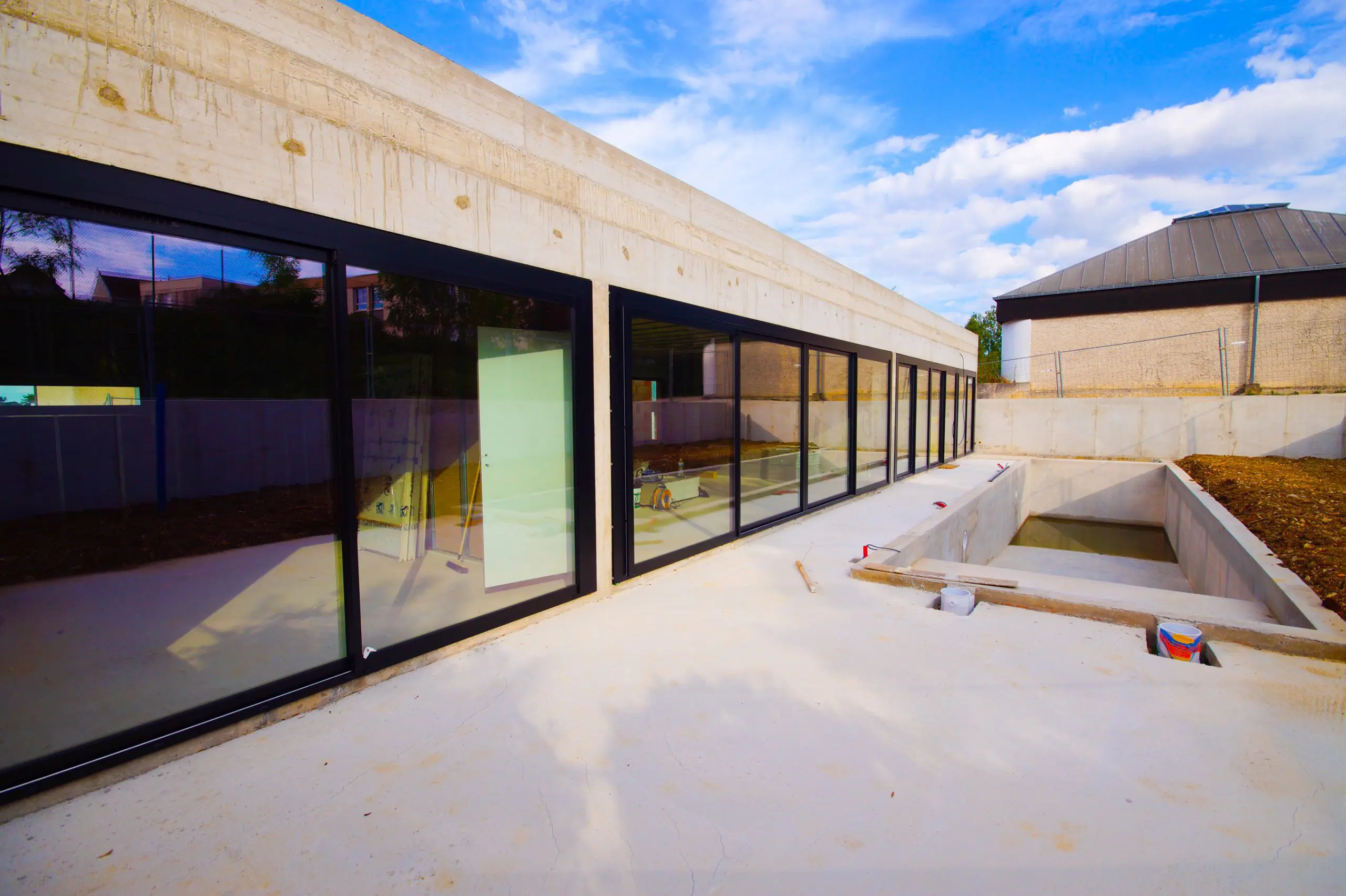 Terrasse extérieure projet Glasshouse